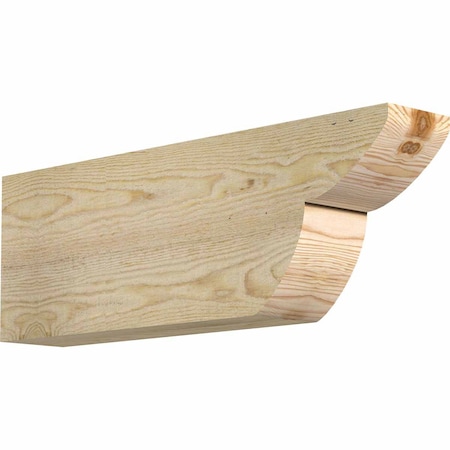 Ekena Millwork Crestline Rough Sawn Rafter Tail, Douglas Fir, 4"W x 8"H x 24"L RFT04X08X24CRE00RDF